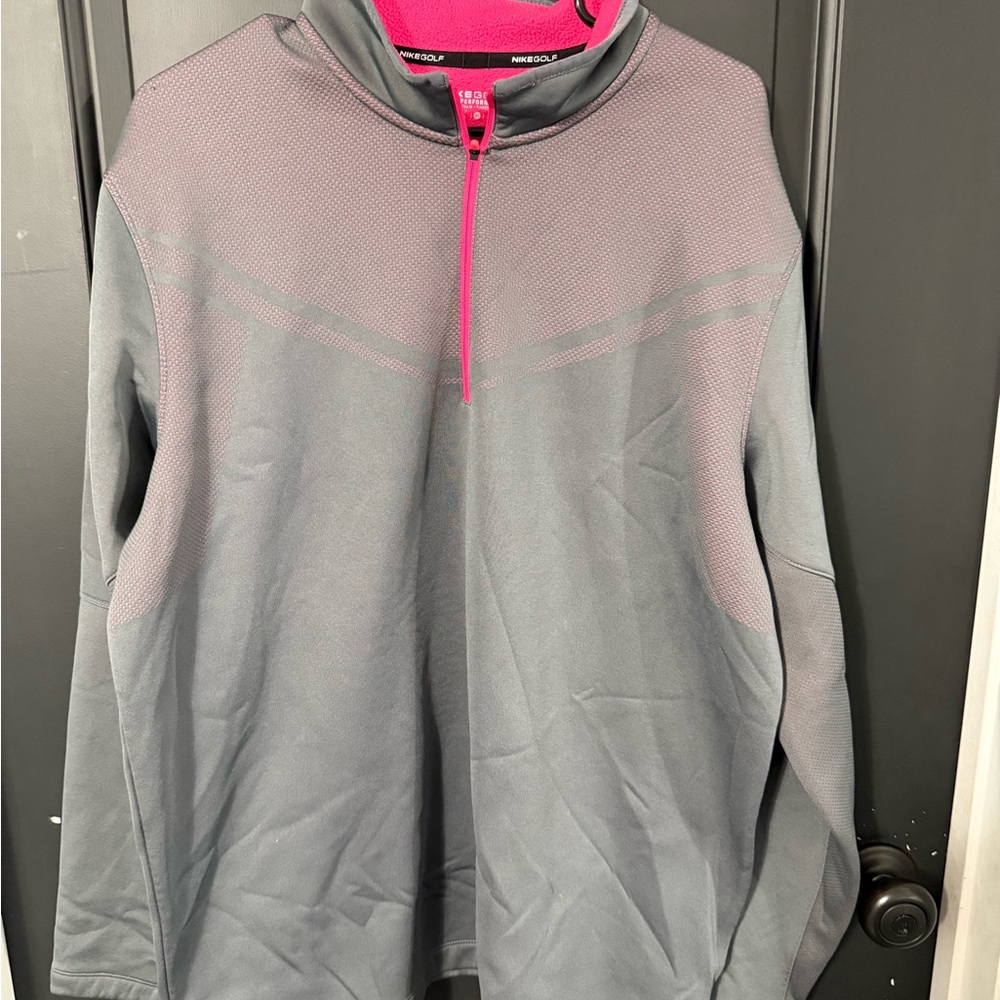 Nike golf  Gray and Pink Pullover Hoodie